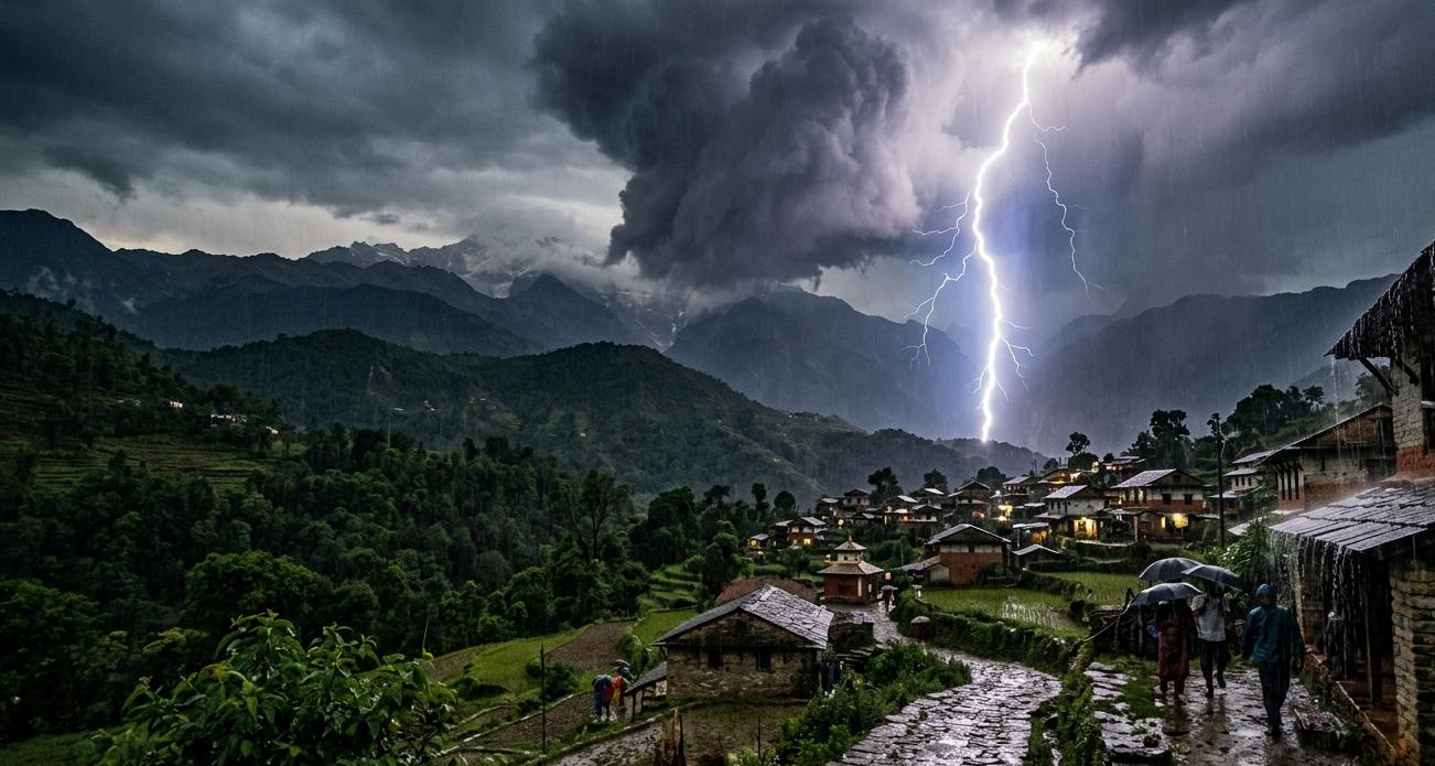 सङ्खुवासभाको पाँचखपनमा चट्याङ लागेर एक जनाको मृत्यु, दुई जना गम्भीर घाइते