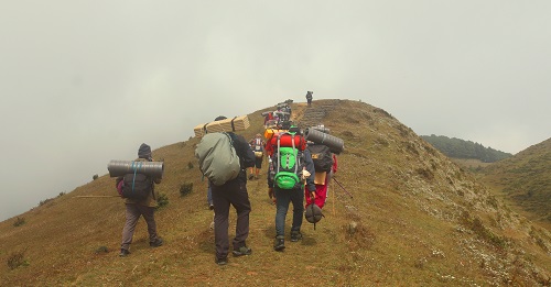 मनोरम दृश्य एकै यात्रामा अवलोकन गर्न सकिने भोजपुरको मुन्दुम पदमार्ग