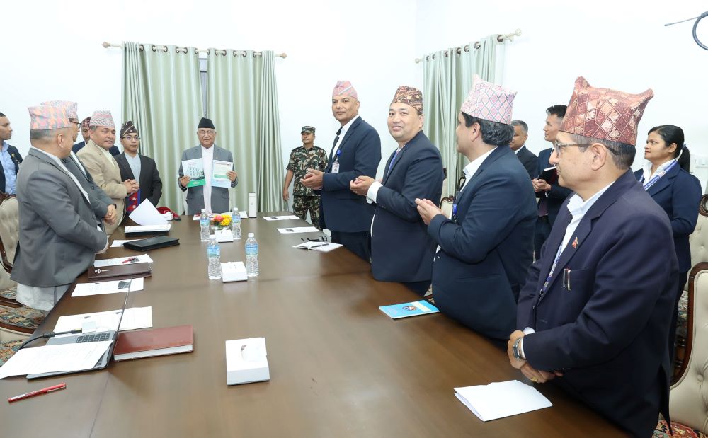 प्रधानमन्त्री समक्ष राष्ट्रिय सतर्कता केन्द्रको वार्षिक प्रतिवेदन पेस
