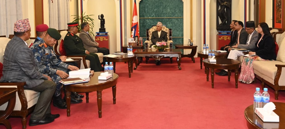 निर्वाचनमा शान्ति सुरक्षाको प्रबन्ध सुदृढ र प्रभावकारी बनाउन राष्ट्रपतिको निर्देशन   