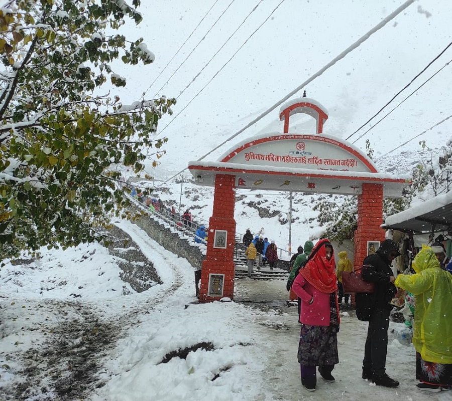 हिमपात हुँदा किसान र पर्यटन व्यवसायी उत्साहित